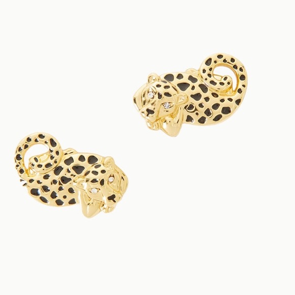 Lilly Pulitzer Jewelry - Lilly Pulitzer 🐆 Leopard Post Earrings
